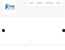 Tablet Screenshot of cinquieme-etage.fr